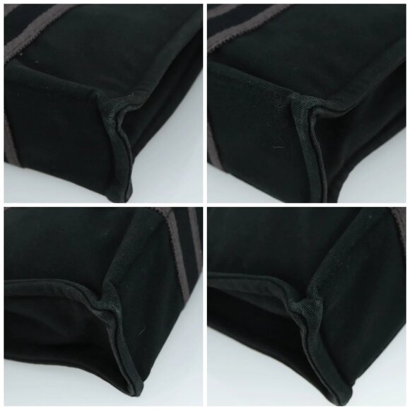 HERMES Fourre Tout PM Tote Bag Canvas Black Gray Auth 103394 - Picture 14 of 16